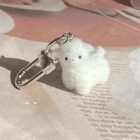 Cute Animal Alpaca Elk Synthetic Resin Alloy Unisex Bag Pendant Keychain main image 4