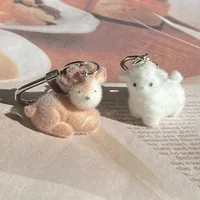 Cute Animal Alpaca Elk Synthetic Resin Alloy Unisex Bag Pendant Keychain main image 3
