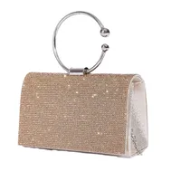 Silver Gold Leopard Print Silver Pu Leather Solid Color Square main image 4