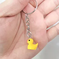 Cute Duck Resin Unisex Bag Pendant Keychain sku image 12