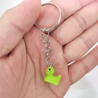 Cute Duck Resin Unisex Bag Pendant Keychain sku image 9