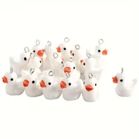 Cute Duck Resin Unisex Bag Pendant Keychain sku image 5