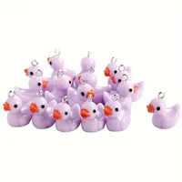 Cute Duck Resin Unisex Bag Pendant Keychain sku image 7