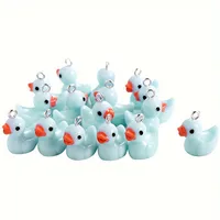 Cute Duck Resin Unisex Bag Pendant Keychain sku image 4