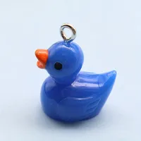 Cute Duck Resin Unisex Bag Pendant Keychain sku image 2