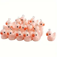 Cute Duck Resin Unisex Bag Pendant Keychain sku image 8