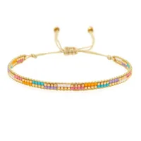 Ethnic Style Simple Style Colorful Seed Bead Knitting Women's Bracelets main image 5