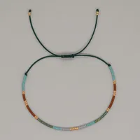 Ethnic Style Simple Style Colorful Seed Bead Knitting Women's Bracelets sku image 24