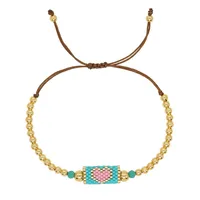Ethnic Style Simple Style Colorful Seed Bead Knitting Women's Bracelets sku image 74