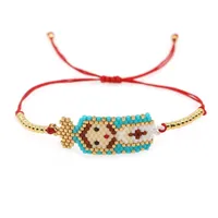 Ethnic Style Simple Style Colorful Seed Bead Knitting Women's Bracelets sku image 78