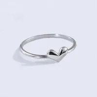 Casual Simple Style Heart Shape Copper Plating Women's Rings main image 2