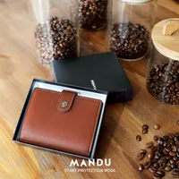 Mandu Men's Wallet New High-Grade Vertical Card Holder  Anti-Theft Swiping Wallet Coin Purse Wholesale main image 4