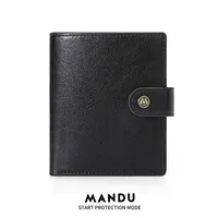 Mandu Men's Wallet New High-Grade Vertical Card Holder  Anti-Theft Swiping Wallet Coin Purse Wholesale sku image 1