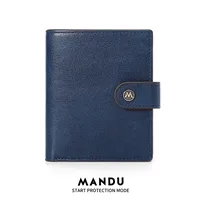 Mandu Men's Wallet New High-Grade Vertical Card Holder  Anti-Theft Swiping Wallet Coin Purse Wholesale sku image 2