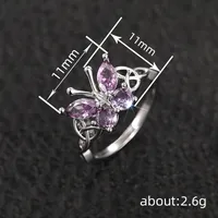 Elegant Classic Style Butterfly Copper Women's Rings main image 2