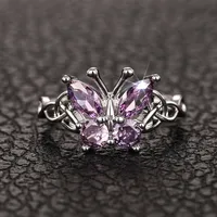 Elegant Classic Style Butterfly Copper Women's Rings main image 5