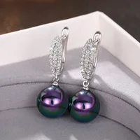 1 Pair Elegant Retro Geometric Copper Drop Earrings main image 3