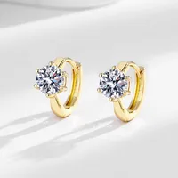 1 Pair Simple Style Geometric Copper Zircon Earrings main image 1