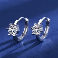 1 Pair Simple Style Geometric Copper Zircon Earrings main image 4
