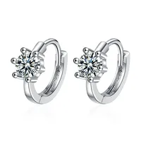 1 Pair Simple Style Geometric Copper Zircon Earrings main image 3