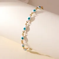 Casual Devil's Eye 304 Stainless Steel 18K Gold Plated None Bracelets In Bulk main image 1