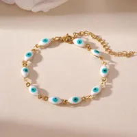 Casual Devil's Eye 304 Stainless Steel 18K Gold Plated None Bracelets In Bulk main image 3