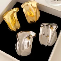 1 Pair Retro Classic Style Irregular Solid Color Irregular Plating Alloy Ear Studs main image 3