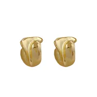 1 Pair Retro Classic Style Irregular Solid Color Irregular Plating Alloy Ear Studs main image 6
