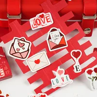 1 Set Letter Heart Shape Rose Daily Valentine'S Day Paper Cartoon Style Stickers main image 3
