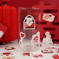 1 Set Letter Heart Shape Rose Daily Valentine'S Day Paper Cartoon Style Stickers main image 6