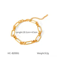 Simple Style Geometric 304 Stainless Steel Plating 18K Gold Plated Women's Bracelets sku image 12