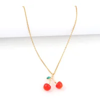 Elegant Simple Style Cherry 304 Stainless Steel Copper Women's Pendant Necklace main image 4