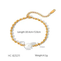 Simple Style Geometric 304 Stainless Steel Plating 18K Gold Plated Women's Bracelets sku image 6