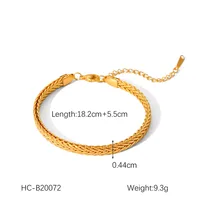 Simple Style Geometric 304 Stainless Steel Plating 18K Gold Plated Women's Bracelets sku image 7