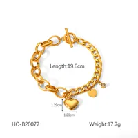 Simple Style Geometric 304 Stainless Steel Plating 18K Gold Plated Women's Bracelets sku image 13