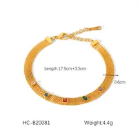 Simple Style Geometric 304 Stainless Steel Plating 18K Gold Plated Women's Bracelets sku image 23