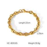 Simple Style Geometric 304 Stainless Steel Plating 18K Gold Plated Women's Bracelets sku image 28
