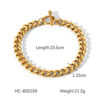 Simple Style Geometric 304 Stainless Steel Plating 18K Gold Plated Women's Bracelets sku image 4