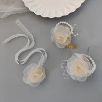 Bridesmaid Wrist Flower Bride Wedding Sisters Group Handed Flower Wedding Mori Style Beautiful Super Fairy Bracelet Wedding Supplies 5429 main image 1