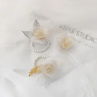 Bridesmaid Wrist Flower Bride Wedding Sisters Group Handed Flower Wedding Mori Style Beautiful Super Fairy Bracelet Wedding Supplies 5429 main image 5