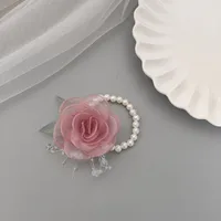 Bridesmaid Wrist Flower Bride Wedding Sisters Group Handed Flower Wedding Mori Style Beautiful Super Fairy Bracelet Wedding Supplies 5429 sku image 24