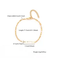 Elegant Simple Style Pin 201 Stainless Steel Copper Women's Bracelets main image 2