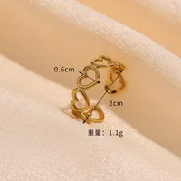 IG Style Basic Commute Devil's Eye Chili 304 Stainless Steel Alloy Copper Enamel Women's Rings Bracelets sku image 3