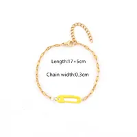 Elegant Simple Style Pin 201 Stainless Steel Copper Women's Bracelets sku image 3