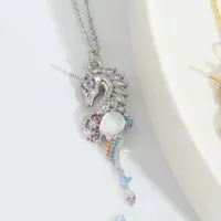 Hawaiian Animal Copper Zircon 14K Gold Plated Women's Pendant Necklace sku image 2