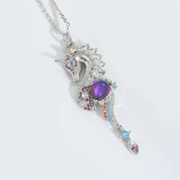 Hawaiian Animal Copper Zircon 14K Gold Plated Women's Pendant Necklace sku image 8