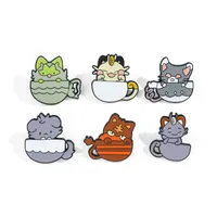 Cute Simple Style Animal Cartoon Character Alloy Stamping Stoving Varnish Plating Unisex Brooches main image 2