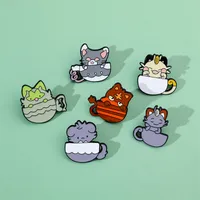Cute Simple Style Animal Cartoon Character Alloy Stamping Stoving Varnish Plating Unisex Brooches main image 4