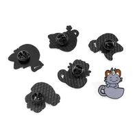 Cute Simple Style Animal Cartoon Character Alloy Stamping Stoving Varnish Plating Unisex Brooches main image 9