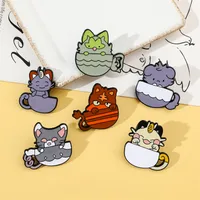Cute Simple Style Animal Cartoon Character Alloy Stamping Stoving Varnish Plating Unisex Brooches main image 5